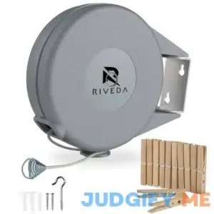 Riveda Retractable Clothesline Portable Heavy Duty Indoor and Outdoor Washing Line