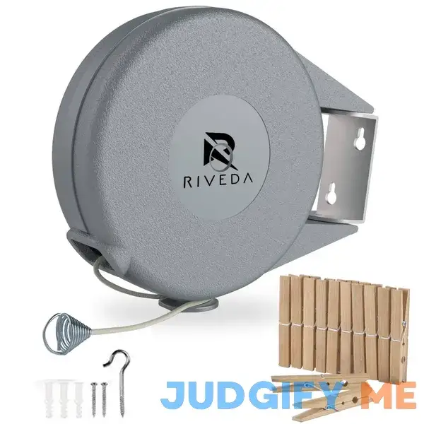 Riveda Retractable Clothesline Portable Heavy Duty Indoor and Outdoor Washing Line Riveda Retractable Clothesline Portable Heavy Duty Indoor and Outdoor Washing Line