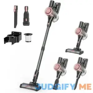 Homeika 28Kpa Cordless Vacuum 380w Motor 8-in-1 Lightweight Stick Vac with 50 Min Battery for Carpet & Pet Hair