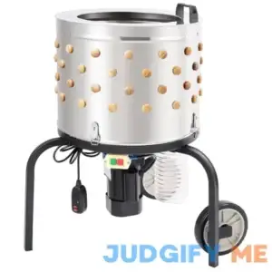 VEVOR 20" Chicken Plucker Machine 500w Stainless Steel Drum 280rpm Poultry Plucking
