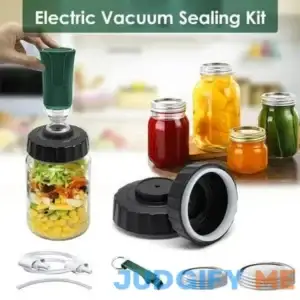 Mason Jar Sealer Vacuum Kit Mason Jar Vacuum Sealer Compatible with Foodsaver Vacuum Sealer Machine