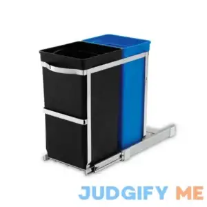 simplehuman 35 Liter Under Counter Pull-Out Recycling Trash Can