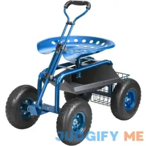 VEVOR Garden Cart Rolling Workseat with Wheels