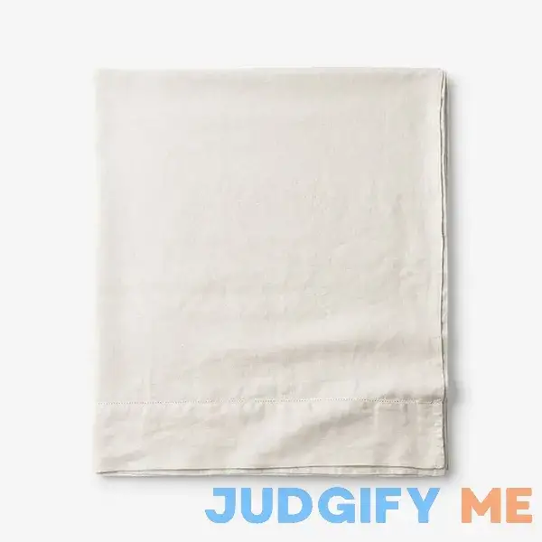 The Company Store Solid Washed Linen Sheet The Company Store Solid Washed Linen Sheet