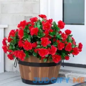 Hoppwodd Artificial Fake Outdoor Flowers Plants for Spring Home Decoration
