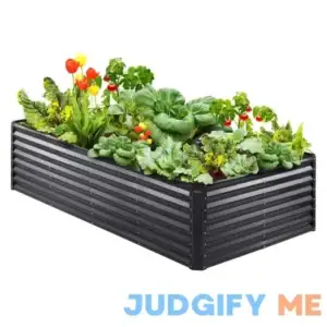 VEVOR 94.5 x 47.2 x 23.6 in. Flower Vegetable Galvanized Raised Garden Bed Planter Box