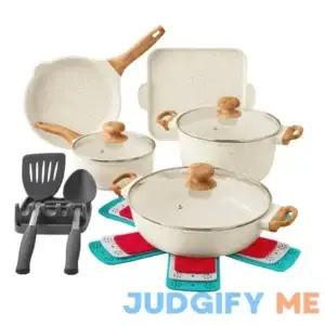 The Pioneer Woman Prairie Signature 14-Piece Cast Aluminum Cookware Set