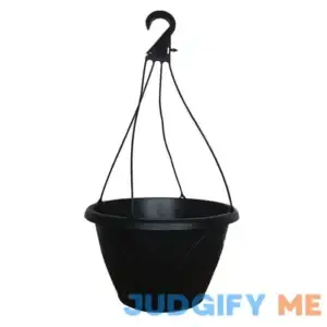 Style Selections Lattice Weave Hanging Basket HH1224BK