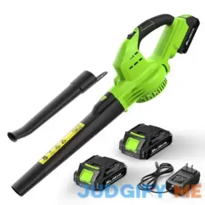 Leaf Blower Cordless with Battery and Charger - Anykit Electric Leaf Blower Battery Operated