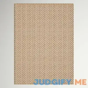 Malaya Herringbone Power Loom Beige Indoor/Outdoor Rug Sand & Stable Rug
