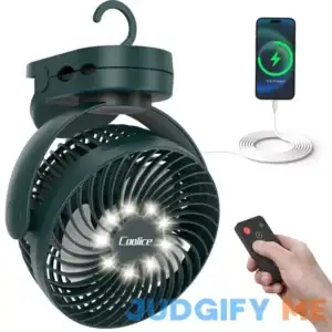 Camping Fan with Remote Control - 65Hrs 12000mAh Rechargeable Fan