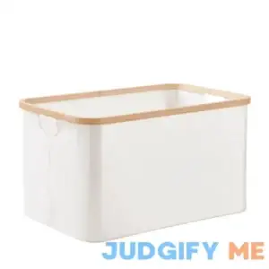 Better Homes & Gardens Ivory Collapsible Canvas Laundry Basket