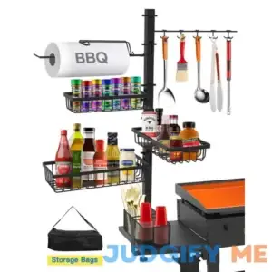 Griddle Caddy for Blackstone Griddle Accessories BBQ Grill Caddy with Paper Towel Holder