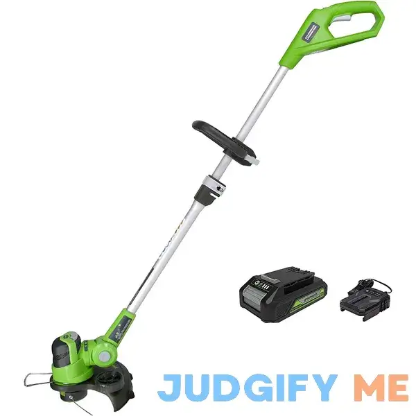 Greenworks 24V 12 inch Cordless String Trimmer/Edger with 2.0 Ah Battery and Charger Greenworks 24V 12 inch Cordless String Trimmer/Edger with 2.0 Ah Battery and Charger