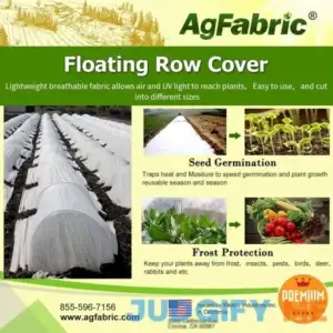 Agfabric Warm Worth Floating Row Cover Plant Blanket Fabric Frost Protection