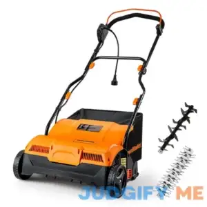 Lawnmaster GVB1316 Electric 16 13 Amp Dethatcher and Scarifier with 12 Gallon Collection Bag