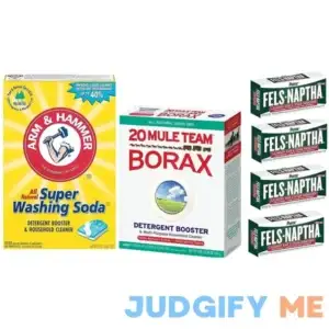 Laundry Soap Kit Fels Naptha 4 bars 20 Mule Team Borax Natural Laundry Booster