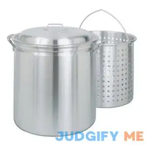 Bayou Classic 34 qt. Aluminum Stockpot with Basket