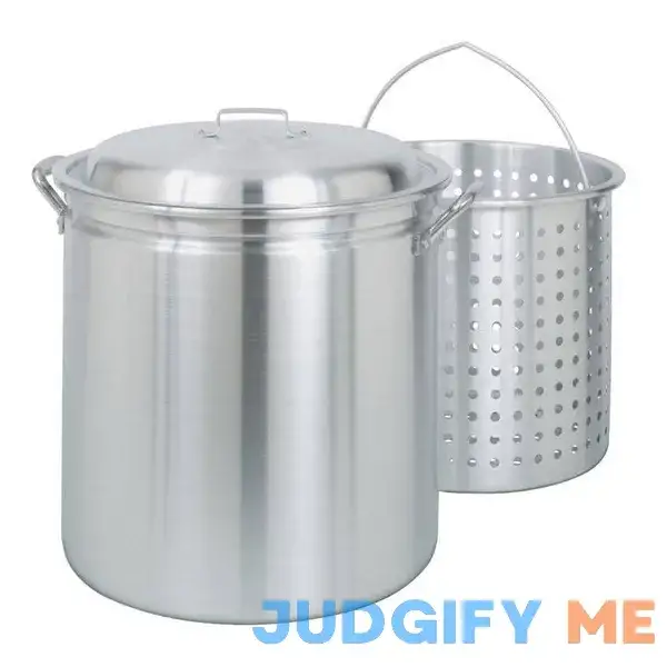 Bayou Classic 34 qt. Aluminum Stockpot with Basket Bayou Classic 34 qt. Aluminum Stockpot with Basket
