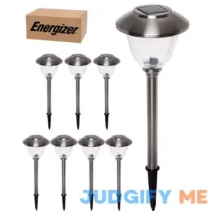 Energizer LED Solar Pathway Lights 8 Pack of Outdoor Solar Lights