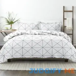 Home Collection Premium Ultra Soft 3 Piece Reversible Duvet Cover Set