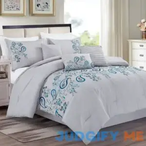 Jml 7 Piece Comforter Set Embroidered Bed in a Bag