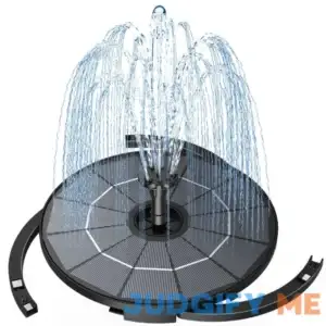 AISITIN 2.8W Solar Fountain Pump for Water Feature with 3.9ft Cord