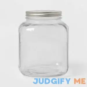 Threshold Glass Jar with Metal Lid