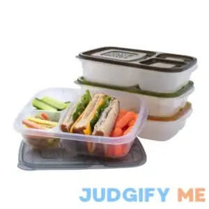 Easylunchboxes Bento Lunch Boxes Reusable 3-Compartment Food Containers for School