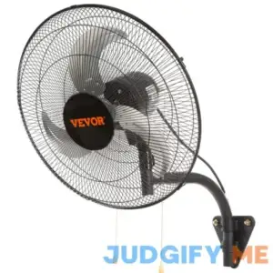 VEVOR Wall Mount Fan 18 in. 3-speed High Velocity Max. 4000 CFM Oscillating Industrial Wall Fan
