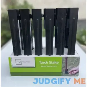 Mainstays Metal Torch Stake Black