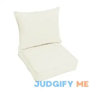 Sorra Home Outdoor Corded Deep Seating Pillow and Cushion Set Canvas