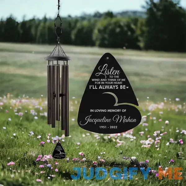 Listen to the Wind | Personalized Memorial Wind Chime Bronze / 30" Listen to the Wind | Personalized Memorial Wind Chime Bronze / 30"