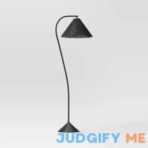 Threshold Gooseneck Floor Lamp with Natural Shade