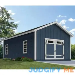 Professionally Installed Camden 16 ft. W x 16 ft. D Wood Storage Shed Shingles