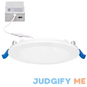 Maxxima 6 in. Slim Round Recessed LED Downlight Canless IC Rated