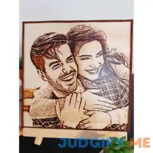 Personalized Wood Burned Photo