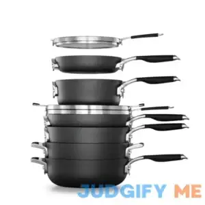 Calphalon Select Space-Saving Hard-Anodized Nonstick 9-Piece Cookware Set