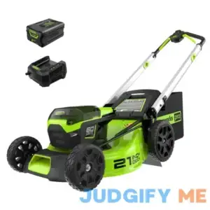 Greenworks 60V 21вЂќ Cordless (Push) Lawn Mower (LED Lights + Aluminum Handles)