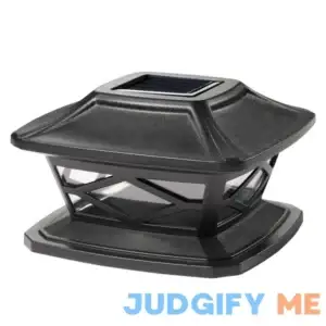 TWINSLUXES Solar Post Lights Outdoor 2 Modes Waterproof LED Solar Fence Cap Light for 3.5x3.5 4x4 5x5 and 6x6 Post in Patio