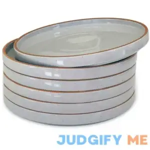 Mora Ceramic Flat Plates Set of 6-8 in The Dessert