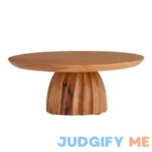 Mango Wood Vertical Ribbed Cake Stand by World Market