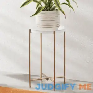 Mainstays Brass Metal Round Glam Plant Stand
