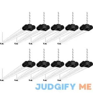 Hykolity 10 Pack 4FT Linkable LED Shop Light Utility Shop Light Fixture