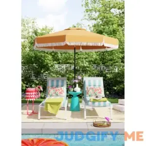 72" x 22" Outdoor Chaise Lounge Cushion with Ties and Loop Sand & Stable Fabric