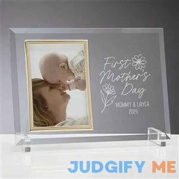 First Mother's Day Personalized Glass Frame - Unique Mother's Day Gifts First Mother's Day Personalized Glass Frame - Unique Mother's Day Gifts