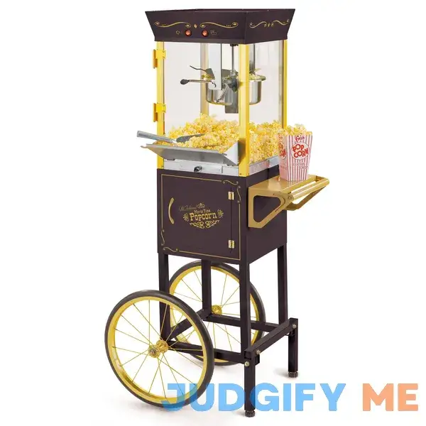 Nostalgia 8 oz Vintage Commercial Popcorn Cart Nostalgia 8 oz Vintage Commercial Popcorn Cart