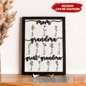 Mom Grandma Great Grandma Wood Sign