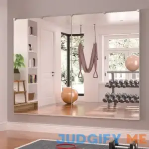 Full Length Rectangle Metal Wall Mirror Home Gym Mirror keonjinn