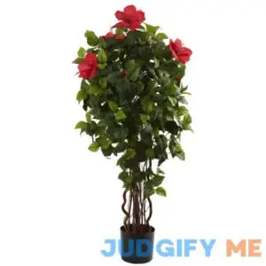 Nearly Natural 4' Hibiscus Tree